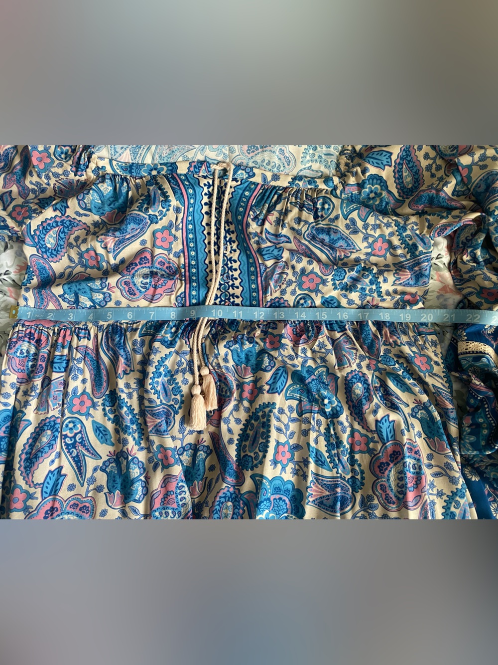 Spell Marmont Gown in Lapis - Picture 7 of 9